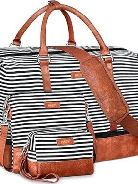 Weekender Bags for Women, 21" Weekender Travel Set. 3pcs